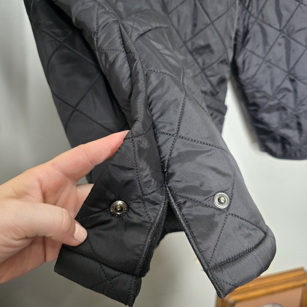 Barbour Black Quilted Liddesdale Jacket Size XL Chore Work Coat Heritage Barn - Picture 7 of 16